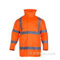 Vodotěsná zimní fleece mikina odráží bezpečnostní hi-vis bunda